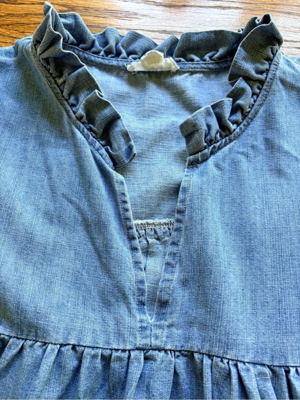 Chic Soul Can’t Be Held Down Dress- blue denim- 1X- worn twice. - Picture 6 of 13